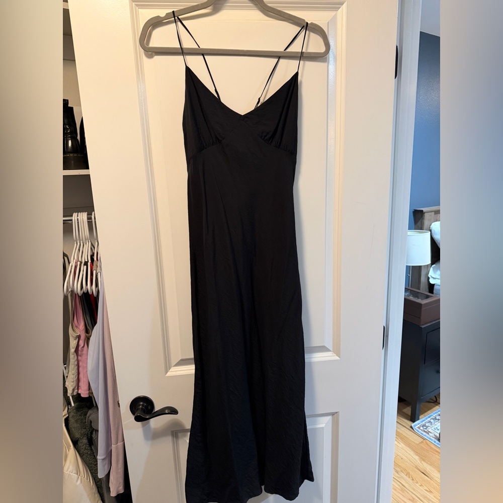 Madewell Black Midi Dress size 4